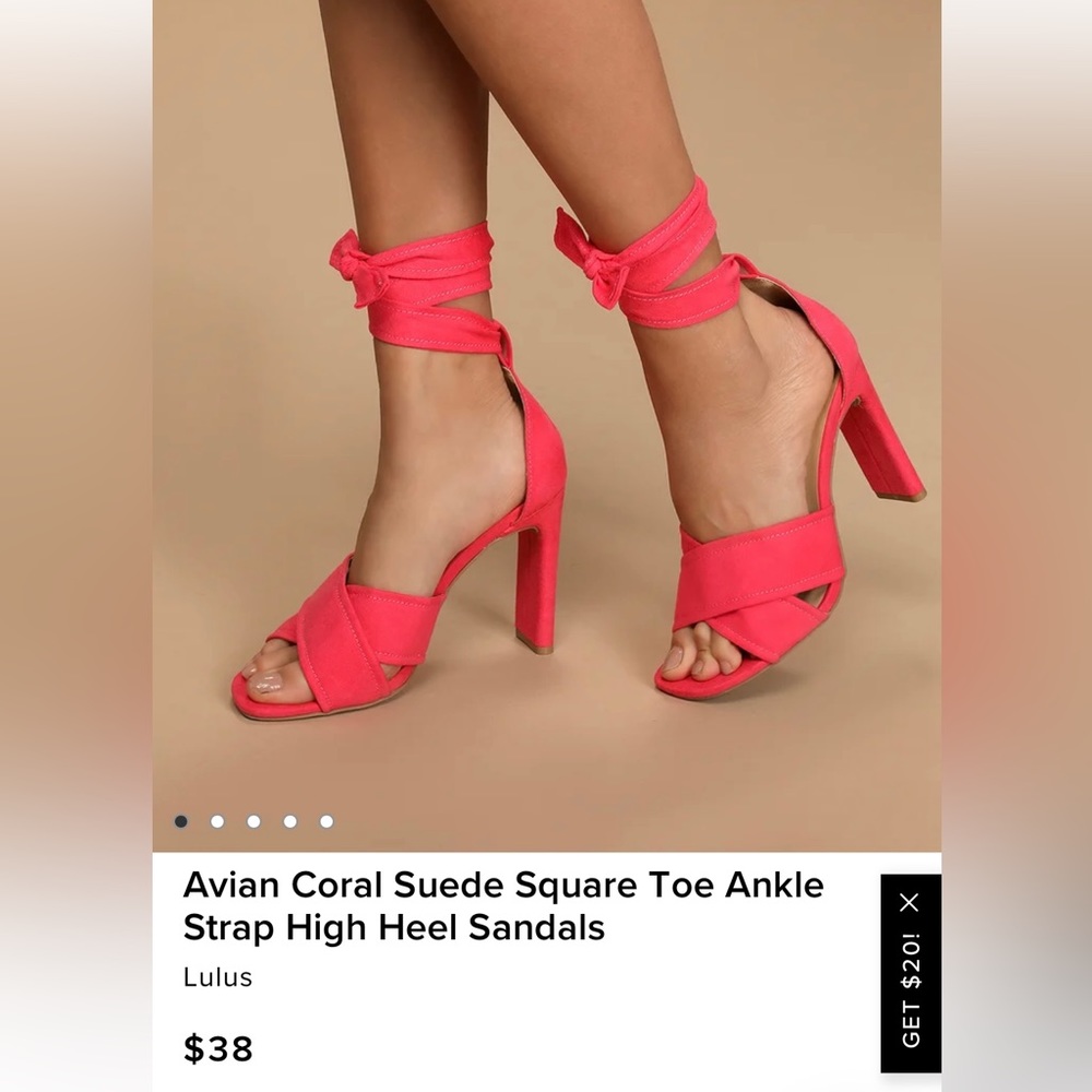 Suede Pink Lulu’s heels